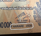      100  Authentic Zimbabwe 100 Trillion Dollar Currency  Series Aa 2008 C     