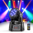 6pcs 105w 4in1 Rgbw Moving Head Light Beam Wash Stage Light Dj Party Disco Show