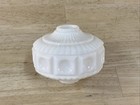 Rare Lightning Rod Ball Weathervane Antique Vintage White Milk Glass Panels