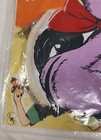 New Rare 1950s Vtg Kitsch Vinyl Coin Purse Anthropomorphic Purple Cat  Hongkong 