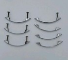 Lot 7 Vintage Chrome Drawer Cabinet Pulls Handles Retro Mcm Mid Century Art Deco