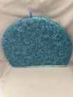 Tea Cozy For Teapot Blue Leaves 13    By 10 5 Cotton Extra Padding Handmade