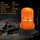 30 Led Amber Strobe Warning Beacon Light 360   For Truck Forklift Tractor 12v 24v