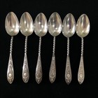 Vintage Silver Dessert Spoons Set Silver 800 Antique Hallmark Rare Collectible