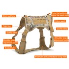 Military Tactical Dog Harness No-pull Heavy Duty Molle Training Service Dog Vest