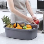 Large Cleaning Supplies Caddy Portable Shower Basket Supply Large  Dark Gray