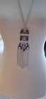 Paparazzi Silver Tone Crystal Necklace Earrings Bracelet Set Signed