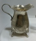 Vintage Sterling Silver 925 Lion Footed Scalloped Edge Creamer   Sugar Bowl 331g