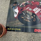 Vintage Poster 2000s Ducati Team Racing Superbike Ben Bostrom Vance Hines