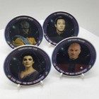 Star Trek Collector Mini Plates 1992 Lot Of 4