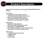 Digital Atsc Tv Converter Box For Analog Hdtv Zjbox Hdmi 1080p Tuner Recorder