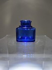 Antique Cobalt Blue Inkwell Small Inkwell 1 875 Cubed Late 1800 s Nice 