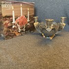 Godinger Vintage 20th Century Baroque Silver-plated Candle And Frog Centerpiece