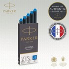 Parker Quink Washable Blue Fountain Pen Ink Refill Cartridges Pack Of 5