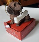My Best Buddy Dachshund Dog Ornament Xmas Holiday 3   d3 