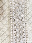 Antique Yardage Ivory Handmade Tatted Crochet Cotton Lace Wide Trim 8  Yds