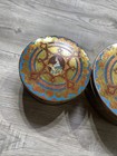 Vintage 1940s 1950s Hostess Fruit Cake Tin 2 Pieces Decor Art Storage