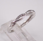 14k White Gold Plated 2 00ct Round Cut Real Moissanite Twisted Engagement Ring