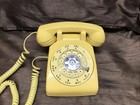 Vintage Bell Western Electric Mustard Yellow Rotary Dial Desk Phone 500 Dm