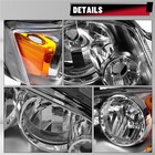 2pcs Chrome Headlight Compatible With 2011-2018 Dodge Grand Caravan