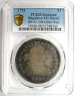 1795 Draped Bust Silver Dollar  1 Small Eagle Coin - Certified Pcgs Vg Details