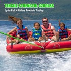 60ft Boat Tow Rope 4-6k For Tubing 1-4 Rider Towable Tube Water Sports Use