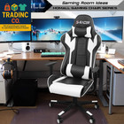 Gaming Chair  Office Chair High Back Computer Chair Leather Desk Chair Racing Ex