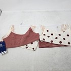Girl s Old Navy 4-pack Cami Bras   Pink Dots Beige   Size L  10-12 