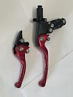 Asv F3 Unbreakabl      e Adjustable Shorty Red Brake   Clutch Perch   Levers - New 