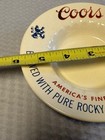 Vintage Ceramic Coors Beer Promotional Ashtray Plate 1970 s