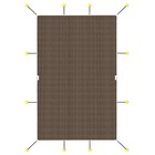 Winter Rectangle Inground Swimming Pool Heavy Duty Safety Cover Brown Customize