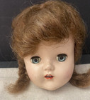 Vintage 15  Hard Plastic Doll - Unmarked - Needs Restringing