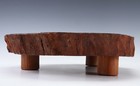 Japanese Old Vintage Stump Oak Tree Wooden Base Kyoto