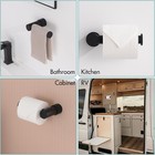 Bathroom Toilet Paper Holder  Modern Matte Black Tissue Roll Holder Wall Mounted
