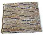 Boy Scout Fabric Bthy Beige Attributes Text Spell Out Words Bsa Cotton Quilt