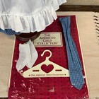 Pleasant Company American Girl Samantha Play Outfit Dress Pinafore Socks Hanger
