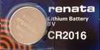 Cr 2016 Renata Watch Battery  5 Piece  Ecr2016 Free Shipping Authorized Seller 
