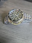Akribos Xxiv Chronograph Watch Men 40mm Bezel Dial Needs Battery 7 Inch