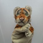 Rare 1950s Steiff Tiger Hand Puppet Mr  Roger   s Daniel Tiger Striped No Tags