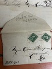 1916 Obscure Post Office Cancellation Gum Ridge Mississippi   Script Letter Vtg
