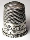 Antique Simons Bros  Sterling Silver Thimble  Pa German    pair Of Birds     C1920s