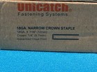 L12 18 Gauge 1 4  Narrow Crown 7 16   12mm  Long Galvanized Staples 5 000 Box