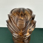 Hand Carved Hawaiian Tiki God Statue Solid Wood 14    Tribal Figure Sculpture