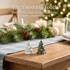 The Bridge Collection 3  Green Christmas Pine Tree Salt And Pepper Shakers      