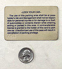 Rare Disneyland Hotel Cast Executive Magnetic Parking Pass 1980   s-1990   s