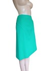 Marina Rinaldi Womens Green Aline Pencil Midi Skirt Virgin Wool Size Xl