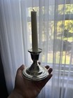 Vintage Silver Courtship Sterling Silver Weighted Candlesticks Pair