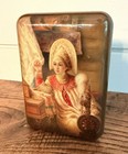 Vintage Fedoskino Russian Lacquer Box  young Lady At The Window  Artist Signed