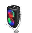 Bluetooth Speaker Wireless Speaker Karaoke Machine With 1 Wired Microphone Black