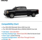 Oedro Floor Mats For 2014-2018 Silverado sierra 1500 Crew Cab Tpe Liners 3d Mold